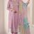 Lavendar embroderied silk salwar suit