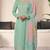 Mint green embroderied silk salwar suit