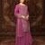 Dark baby pink  embroidered chinon salwar suit