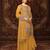 Yellow  embroidered chinon salwar suit