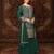 Dark green premium embroidered chinon semi stitched salwar suit