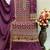 Purple  embroidered chinon salwar suit