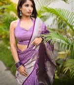 banarasi satin silk blend zari woven saree