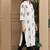 Beige women's cotton jaipuri printed kurti
