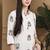 Beige women's cotton jaipuri printed kurti