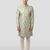 Vastramay men's green jacquard sherwani with cream pyjama - embroidered wedding set