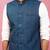Vastramay men's turquoise nehru jacket set - premium 3 piece wedding collection