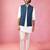 Vastramay men's turquoise nehru jacket set - premium 3 piece wedding collection