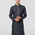 navy blue nike cotton kurta - thread embroidered wedding summer