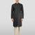 Vastramay men's black embroidered kurta with cream pyjama - beaded wedding set