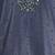 Vastramay men's navy blue zudio emboss silk kurta - bead mirror embroidered wedding