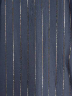 navy blue embroidered kurta with cream pyjama - traditional wedding set 5