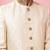 Vastramay men's Yellow sherwani set with cream pyjama - traditional wedding set