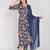 Women's cotton blend  floral printed kurta & pant with dupatta