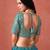 TURQUOISE GEORGETTE SEQUINS ZARI EMBROIDERED LEHENGA CHOLI