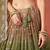MEHENDI GEORGETTE SEQUINS ZARI EMBROIDERED LEHENGA CHOLI