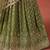 MEHENDI GEORGETTE SEQUINS ZARI EMBROIDERED LEHENGA CHOLI