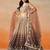 BROWN GEORGETTE SEQUINS ZARI EMBROIDERED LEHENGA CHOLI