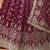 MAROON GEORGETTE SEQUINS ZARI EMBROIDERED LEHENGA CHOLI