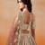 BROWN GEORGETTE SEQUINS ZARI EMBROIDERED LEHENGA CHOLI