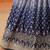 NAVY BLUE GEORGETTE SEQUINS ZARI EMBROIDERED LEHENGA CHOLI