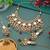 Multi color back side meena work kundan necklace set
