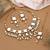 White color back side meena work kundan necklace set
