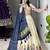 Neavy-Blue Color Rich Embroidery Work  Cotton Lehenga With Fully Stitched Blouse