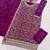 Purple embroidered georgette semi-stitched palazzo style salwar suit