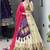 Purple Color Rich Embroidery Work Cotton Lehenga With Fully Stitched Blouse