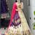 Purple Color Rich Embroidery Work Cotton Lehenga With Fully Stitched Blouse