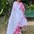 Women's cotton blend  floral printed kurta & pant with dupatta