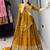 Mustard Color  Beads Embroidery Work With Sequence Fendy Satin Lehenga With Un-Stitched Blouse