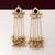 Black color long kasmiri earrings