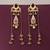 Maroon color long kasmiri earrings