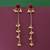 Red color long kasmiri earrings