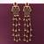 Maroon color long kasmiri earrings
