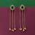 Green color long kasmiri earrings