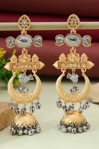 Gold & silver color amrapali earrings