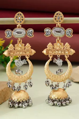 Gold & silver color amrapali earrings