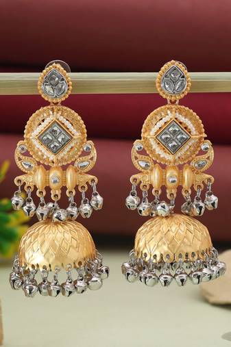 Gold & silver color amrapali earrings