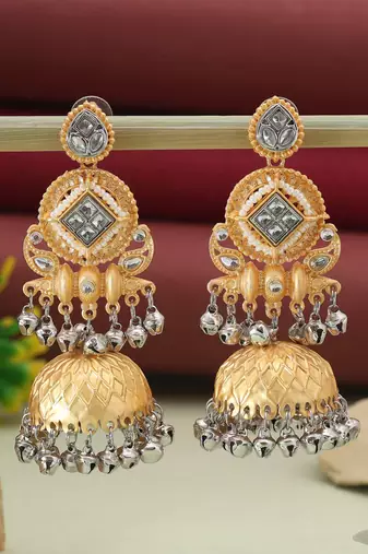 Gold & silver color amrapali earrings