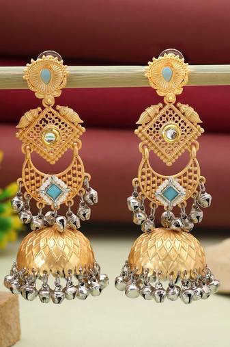 Sky blue color amrapali earrings