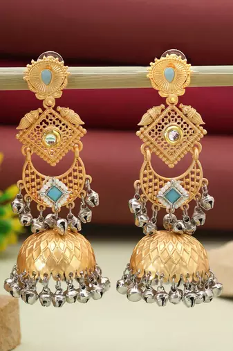 Sky blue color amrapali earrings