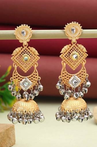 Gold & silver color amrapali earrings