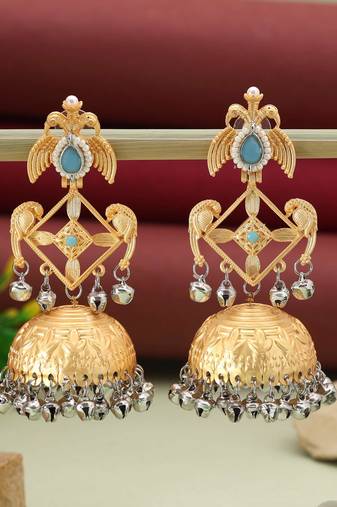 Sky blue color amrapali earrings