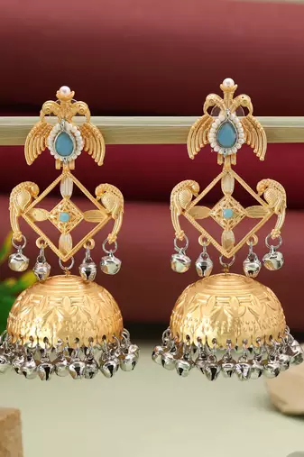 Sky blue color amrapali earrings