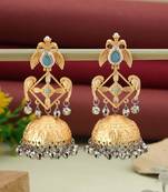 Sky blue color amrapali earrings