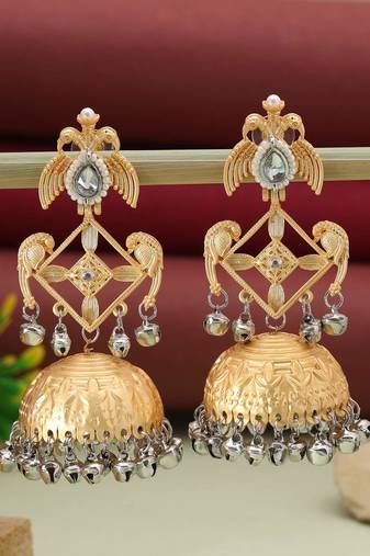 Gold & silver color amrapali earrings
