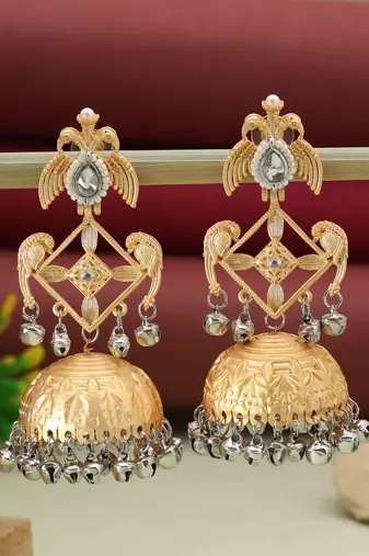 Gold & silver color amrapali earrings